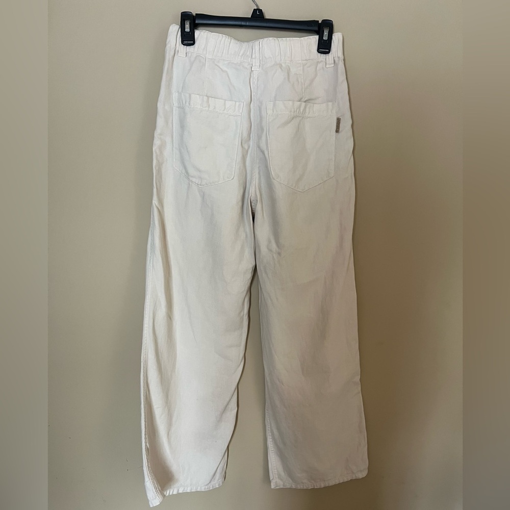 Brunello Cucinelli Cream Wide Leg Pants - Picture 4 of 11